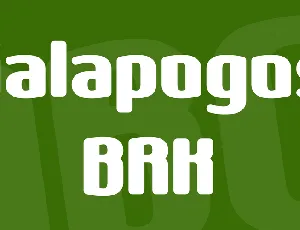 Galapogos BRK font