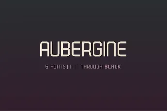 Aubergine font