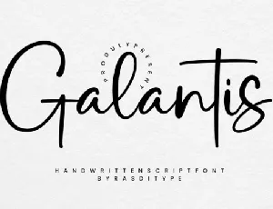 Galantis Script font