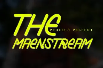 The Maenstream Display font