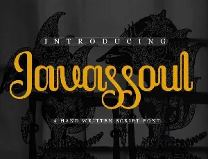 Javassoul Script font