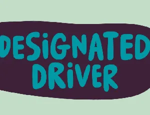 Designated Driver DEMO font