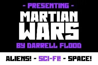 Martian Wars Free Download font