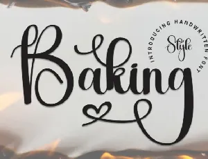 Baking Calligraphy font