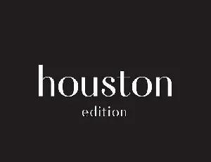 Houston Family font