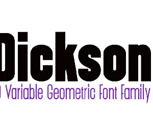 Dickson font