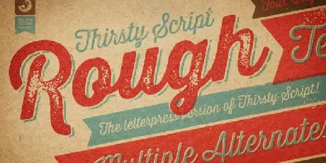 Thirsty Script font