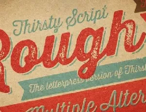 Thirsty Script font