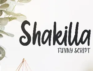 Shakilla font