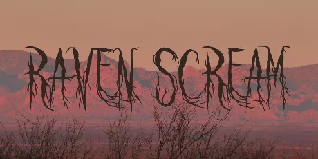 Raven Scream font