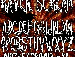 Raven Scream font