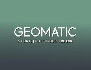Geomatic font