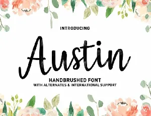 Austin Script font