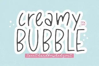 Creamy Bubble font