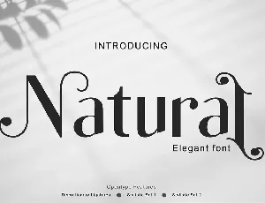 Natural font