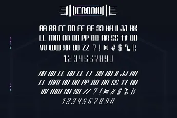 Micronium font