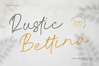 Rustic Bettina font