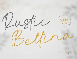 Rustic Bettina font