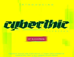 Cyberthic font