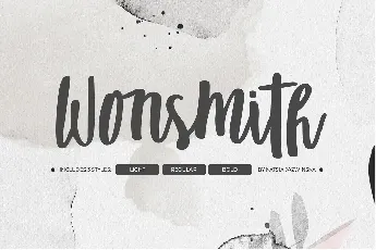 Wonsmith Script Trio font