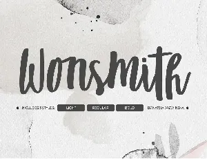 Wonsmith Script Trio font