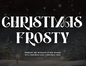 Christmas Frosty font