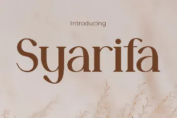 Syarifa font