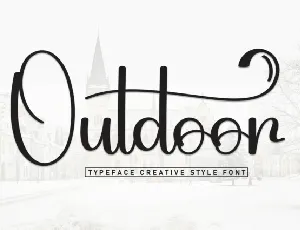 Outdoor Script font