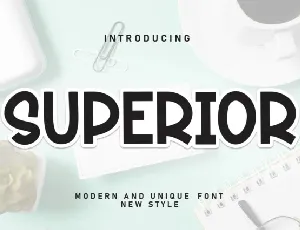 Superior Display font