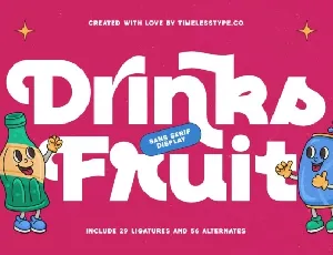 Drinks Fruit Sans Serif font