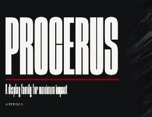 Procerus Family font