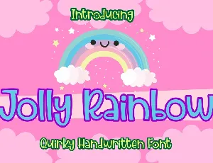 Jolly Rainbow font