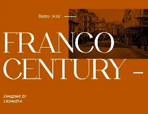 FRANCO CENTURY font