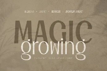 Magic Growing font