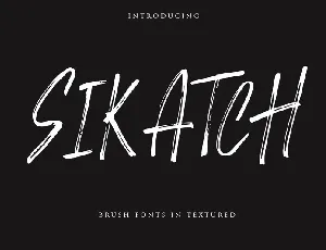 Sikatch Brush font