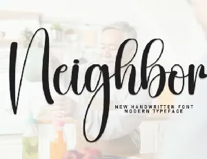 Neighbor Script font