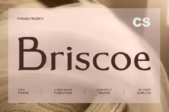 CS Briscoe font