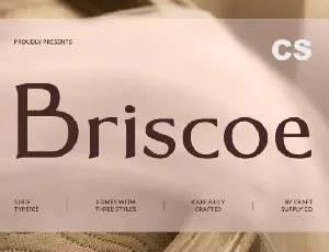 CS Briscoe font