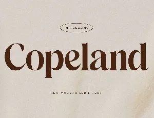 Copeland font