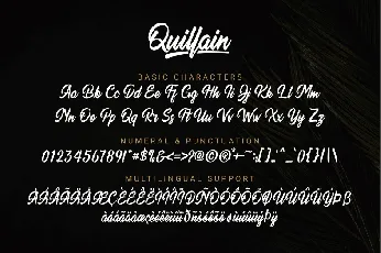 Quillain font