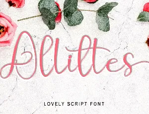 Allittes font