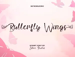 ButterflyWingsDemo font