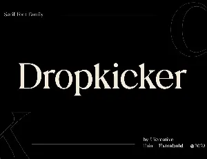 Dropkicker font