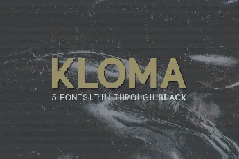 Kloma font