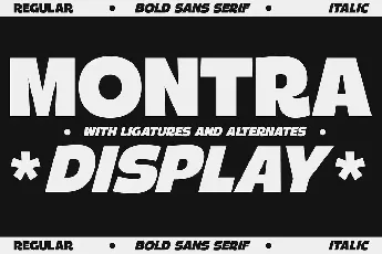 Montra font