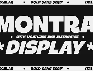 Montra font