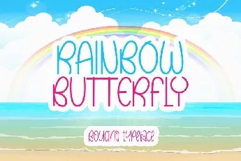 Rainbow Butterfly font