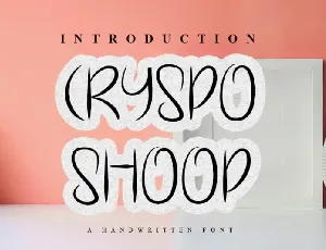 Cryspo Shoop Display font