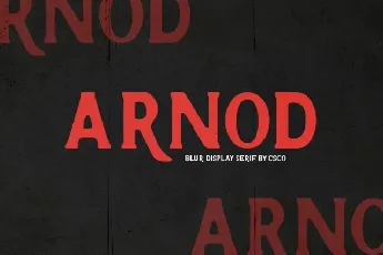 Arnod Blur font