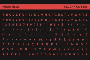 Arnod Blur font